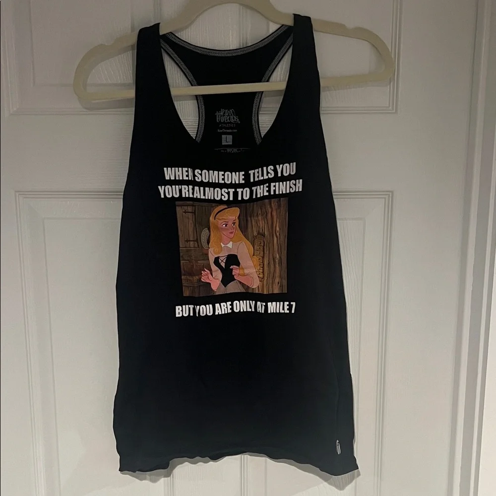 Disney Black and White Graphic Tank Top - Picture 1 of 2